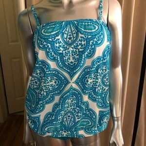 NWT Beach House blue and white tankini